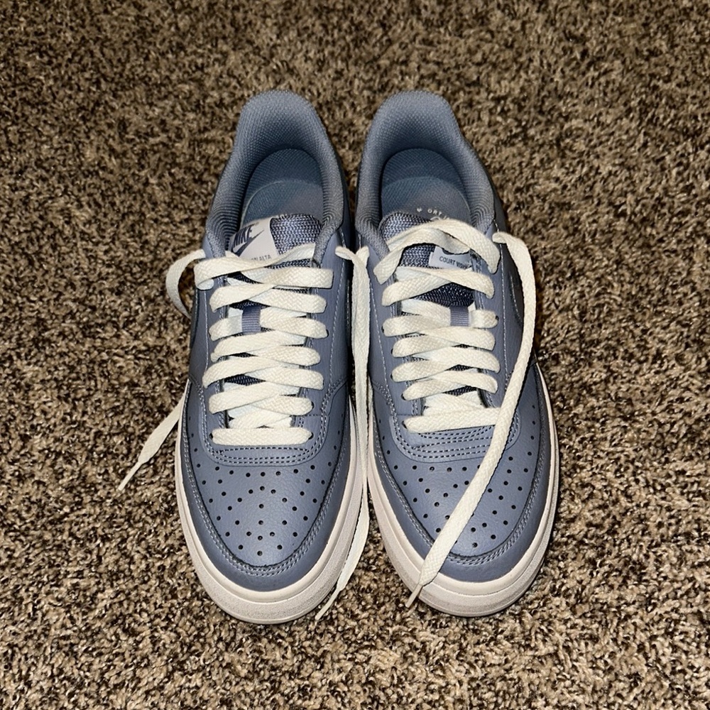 Nike Blue and White Athletic Shoes